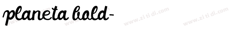 planeta bold字体转换